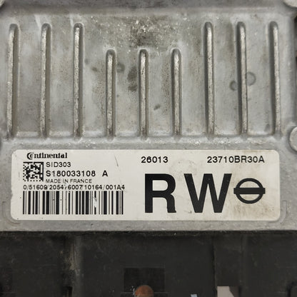 NISSAN QASHQUAI ECU / S180033108 / S180033108A / 23710BR30A / SID303 CONTINENTAL