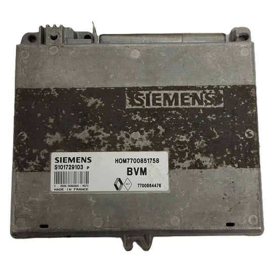 Renault Clio ECU / S101729103P / HOM7700851758 / 7700864476 / S101729103
