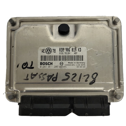 VW PASSAT B5 ECU / 038906019KD / 0281011205 / EDC15P+ / BOSCH