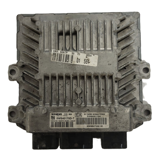 PEUGEOT CITROEN  ECU / 5WS40175D-T / SW9659317280 / HW9647568180  / SID804