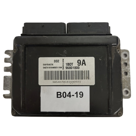 CHEVROLET MATIZ ECU / 96801800 / 5WY5407A / 1BOT / 9A / D32
