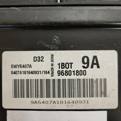 CHEVROLET MATIZ ECU / 96801800 / 5WY5407A / 1BOT / 9A / D32