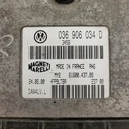 VW POLO ECU / 036906034D / IAW4LV.L / 61600.437.09 / 036906034 MAGNETI MARELLI