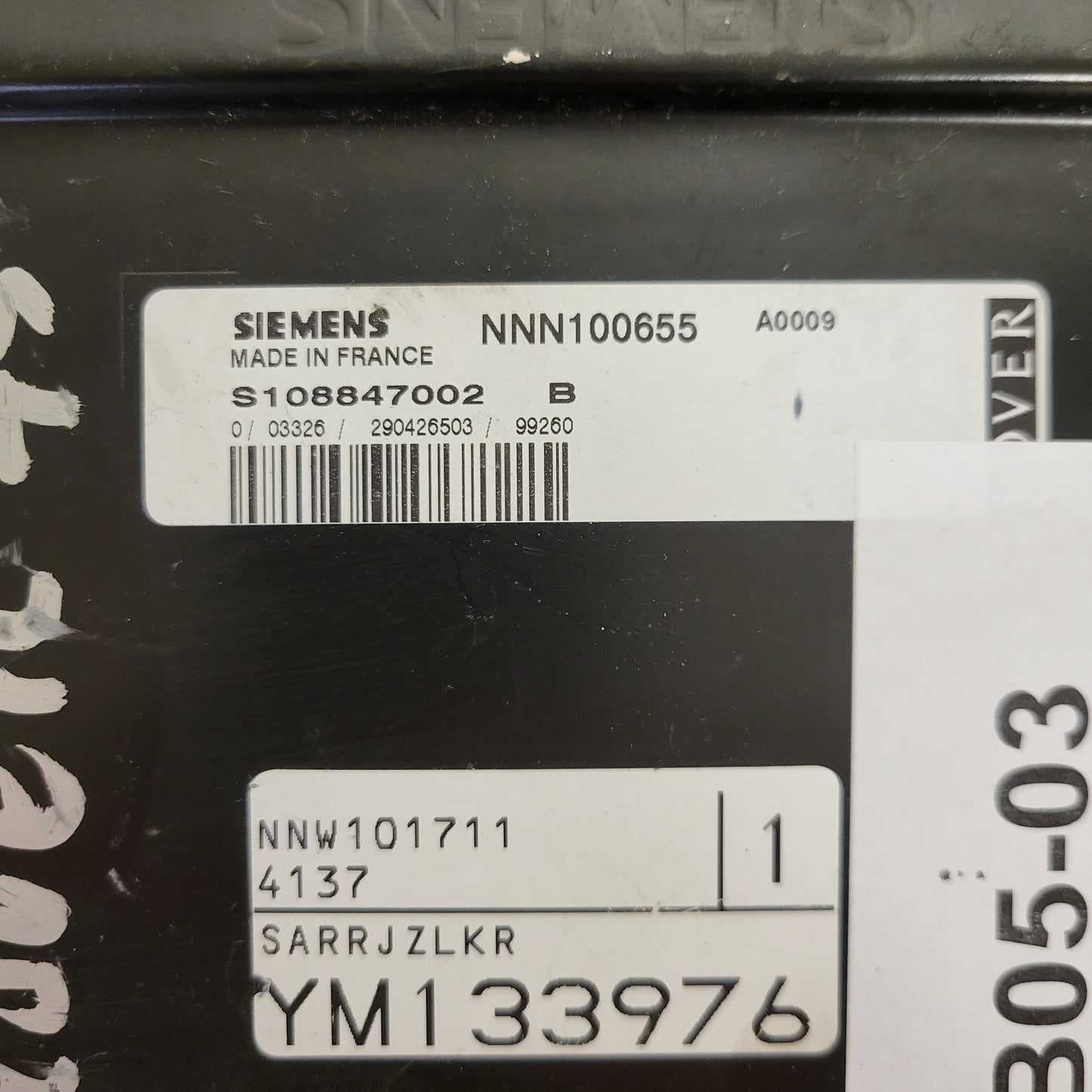 ROVER 75 2.0 ECU / S108847002B / NNN100655 / S108847002 / SIEMENS
