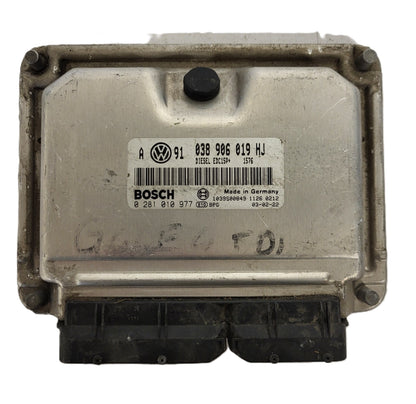 VW GOLF ECU / 038906019HJ / 0281010977 / EDC15P+ / 038906019 / BOSCH