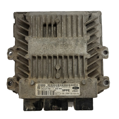 FORD FIESTA ECU / 3S61-12A650-JE / 5WS40078H-T / 9PPE / SID804 / SIEMENS