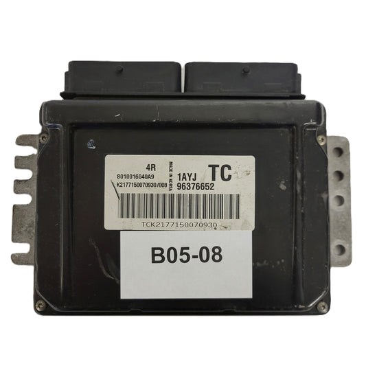CHEVROLET KALOS ECU / S010016040A9 / 96376652 / 1AYJ