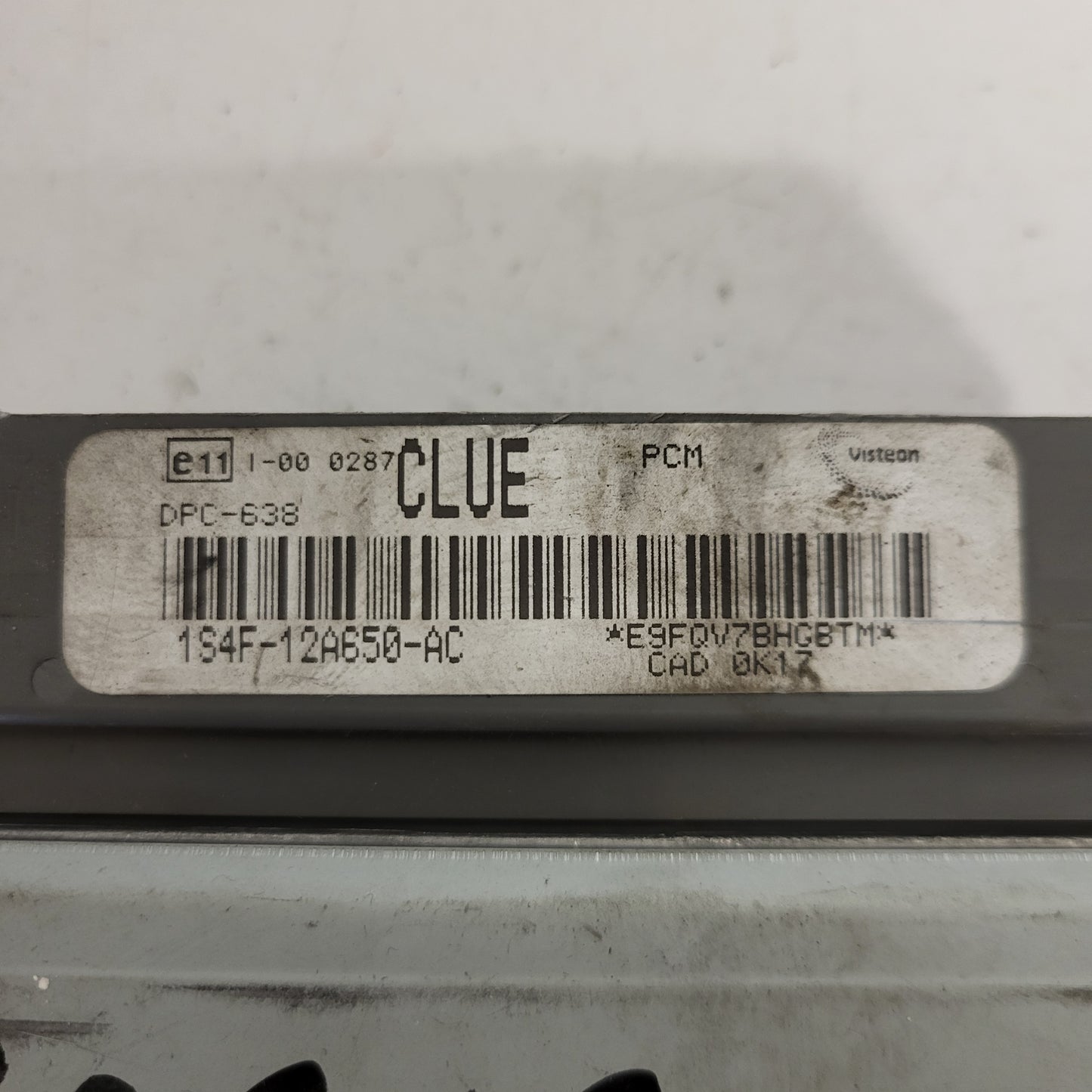 FORD FOCUS ECU / 1S4F-12A650-AC / CLUE / DPC-638 / PCM / VISTEON