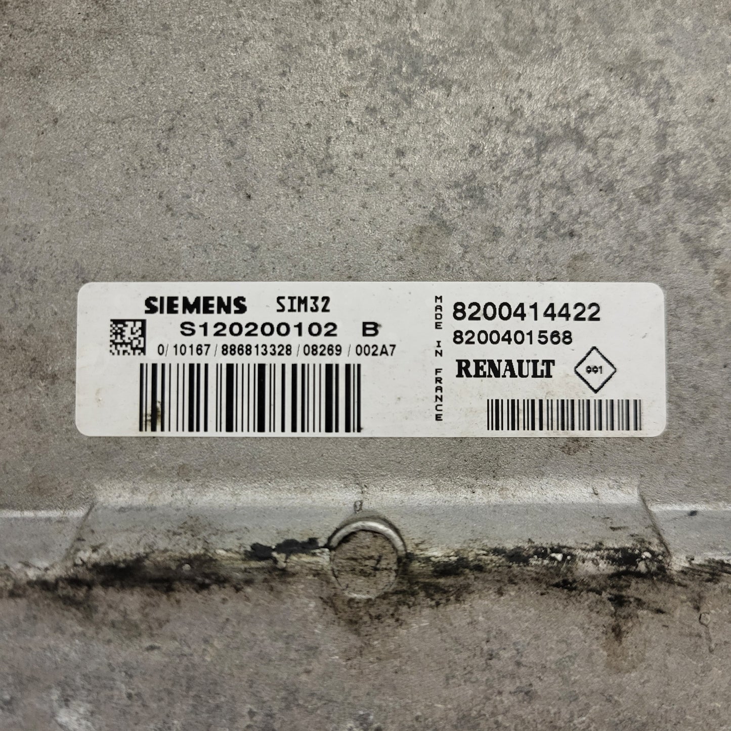 RENAULT MODUS ECU / S120200102 / S120200102B / SIM 32 / 8200414422 / 8200401568