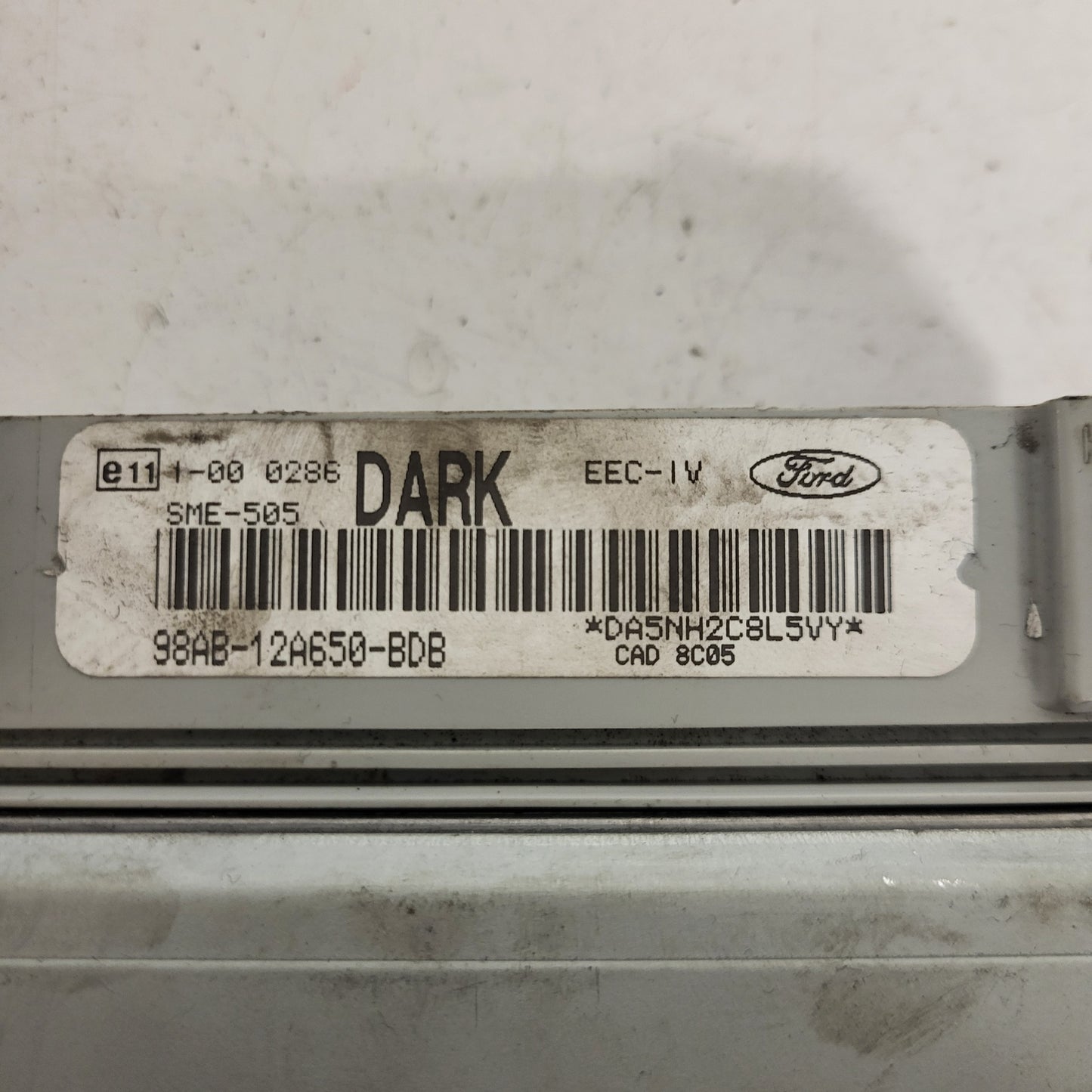 FORD ESCORT ECU / 98AB-12A650-BDB / 98AB12A650BDB / SME-505/ VISTEON
