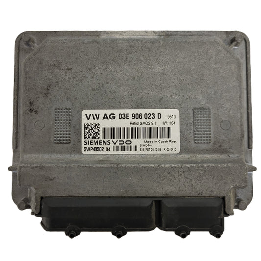 VW SEAT ŠKODA ECU / 03E906023D / 5WP40502 04 / SIMOS 9.1 / SIEMENS