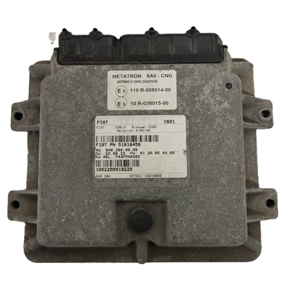 FIAT DOBLO BIPOWER ECU / 51816456 / 4100146 / 6A03B000A9 / METATRON