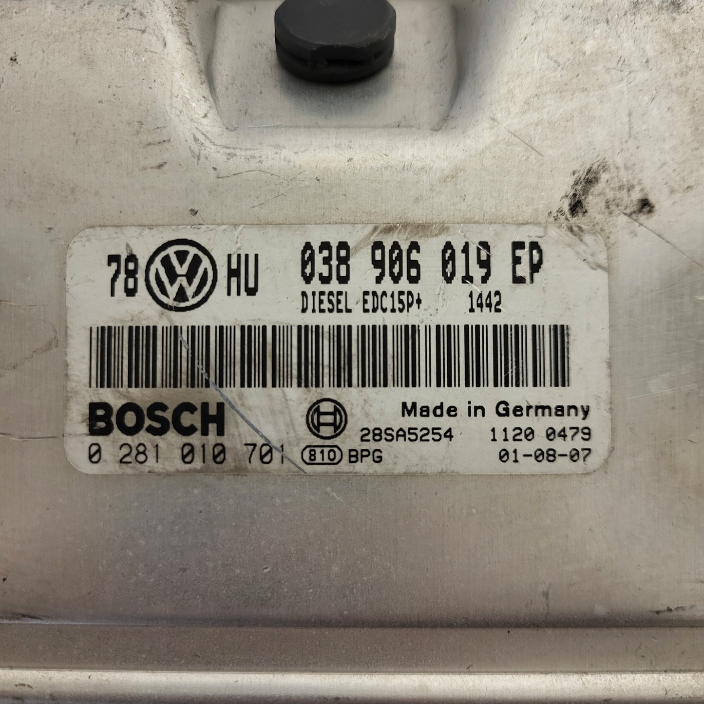 VW GOLF ECU / 038906019EP / 0281010701 / EDC15P+ / 038906019 / BOSCH