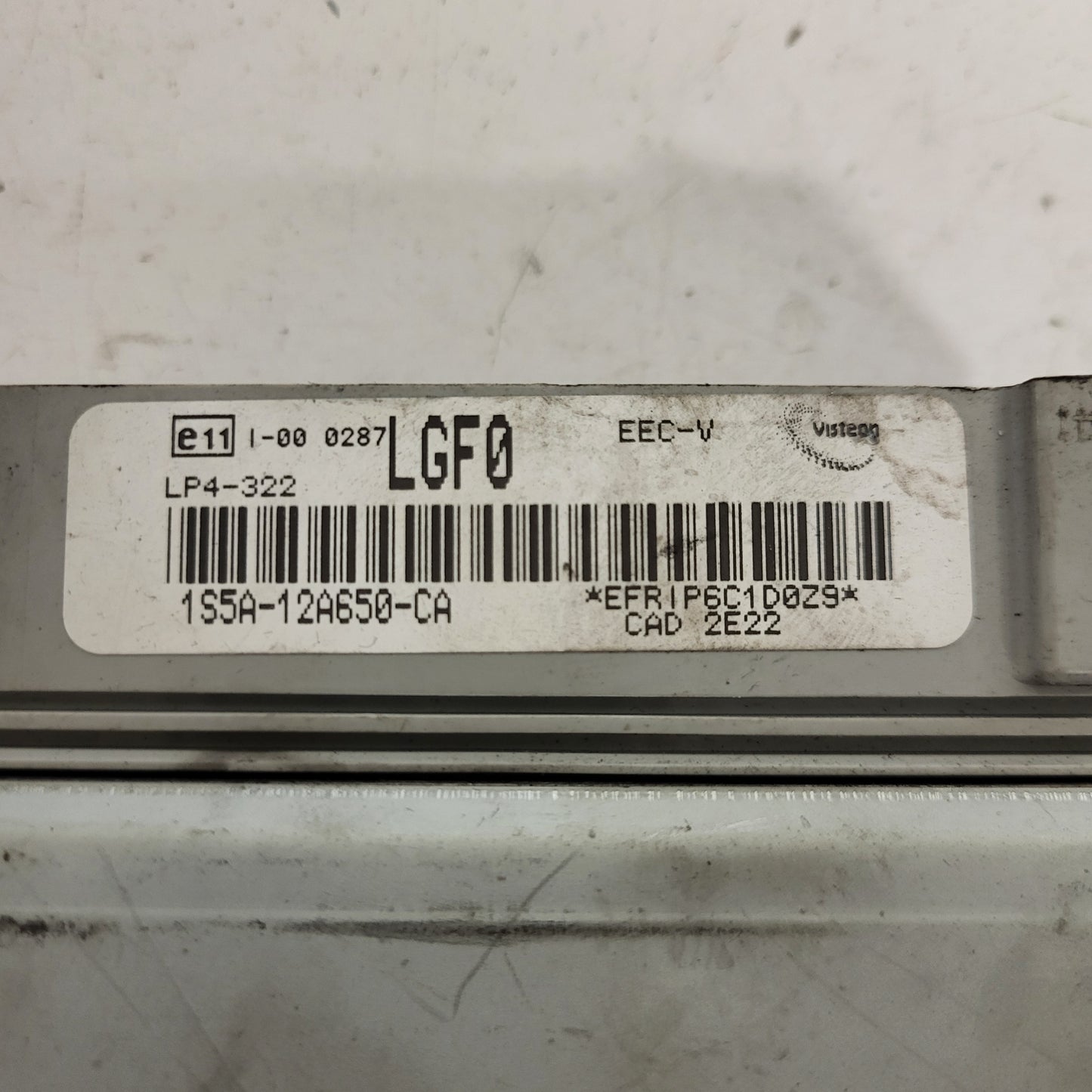 FORD KA ECU / 1S5A-12A650-CA / LGF0 / EEC-V / LP4-322 / 1S5A12A650CA / VISTEON