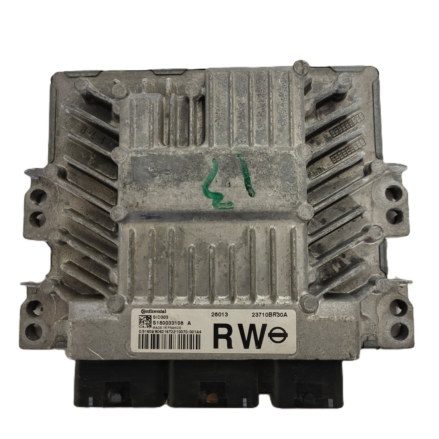 NISSAN QASHQUAI ECU / S180033108 / S180033108A / 23710BR30A / SID303 CONTINENTAL