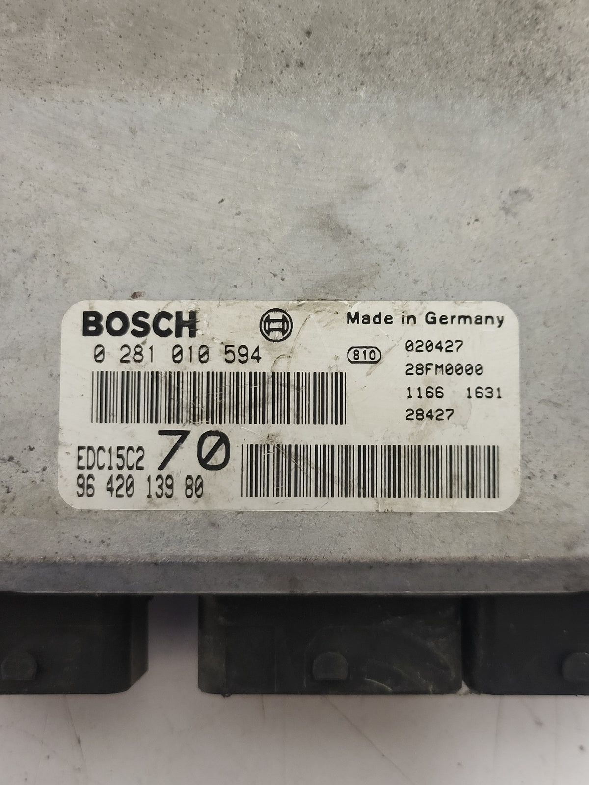 Peugeot Citroen 2.0 HDI ECU / 0281010594 / 9642013980 / EDC15C2 / - B06-11 - 2