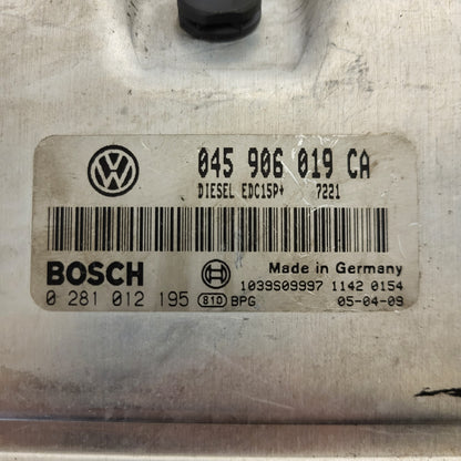 VW POLO ECU / 045906019CA / 0281012195 / EDC15P+ / 045906019 / BOSCH