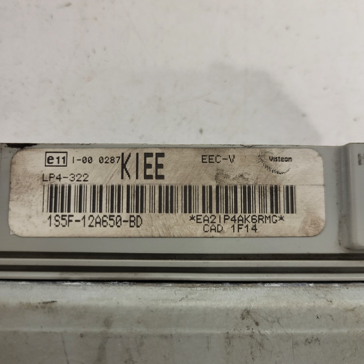 Ford KA ECU / 1S5F-12A650-BD / 1S5F12A650BD / LP4-322 / EEC-V / VISTEON