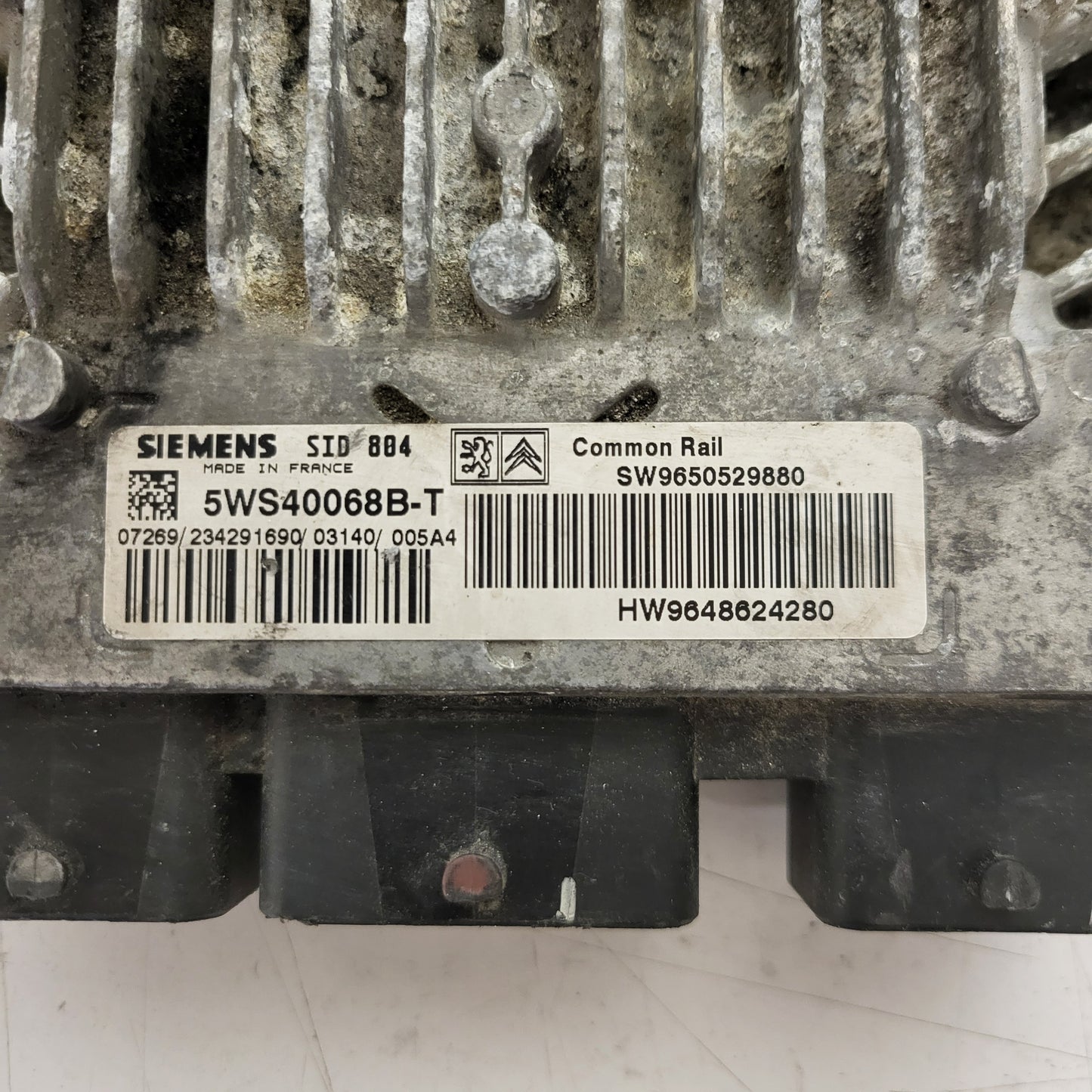 CITROEN C3 ECU / 5WS40068B-T / SW9650529880 / HW9648624280 / SID804 SIEMENS