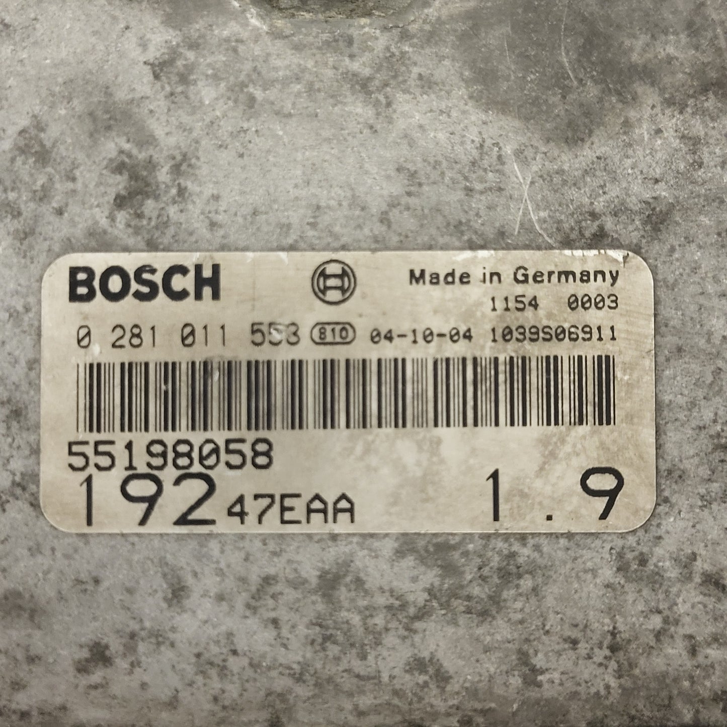 Fiat STILO ECU / 0281011553 / 55198058 / 19247EAA / BOSCH