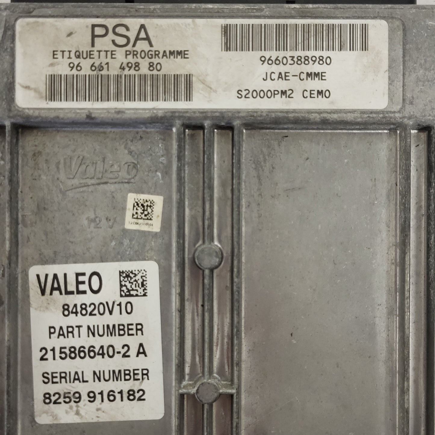 Peugeot Citroen ECU / 21586640-2 / 9666149880 / 9660388980 JCAE-CMME 21586640-2A