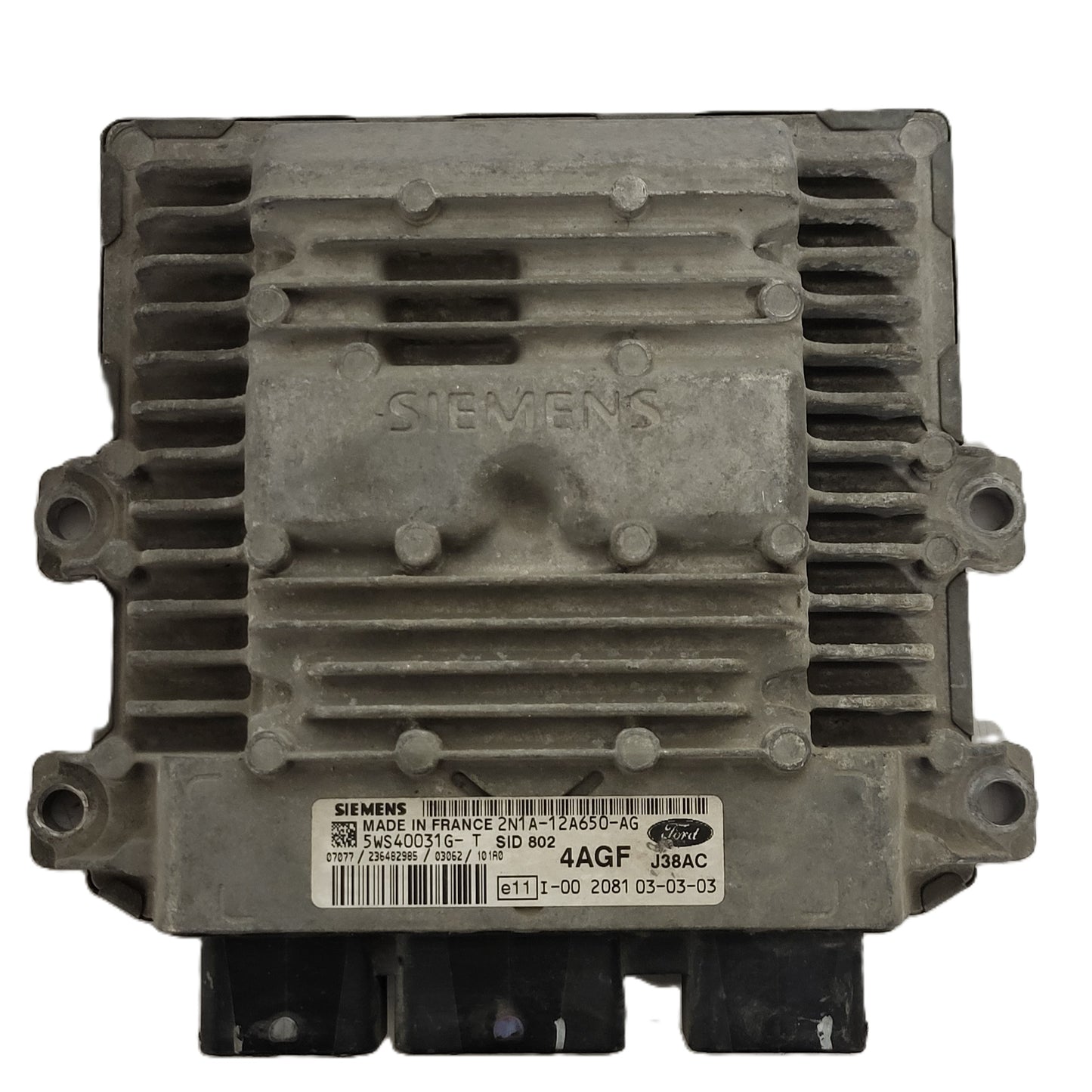 FORD FUSION 1.4 TDCI ECU / 5WS40031G-T / 2N1A-12A650-AG / SID802 / 4AGF SIEMENS