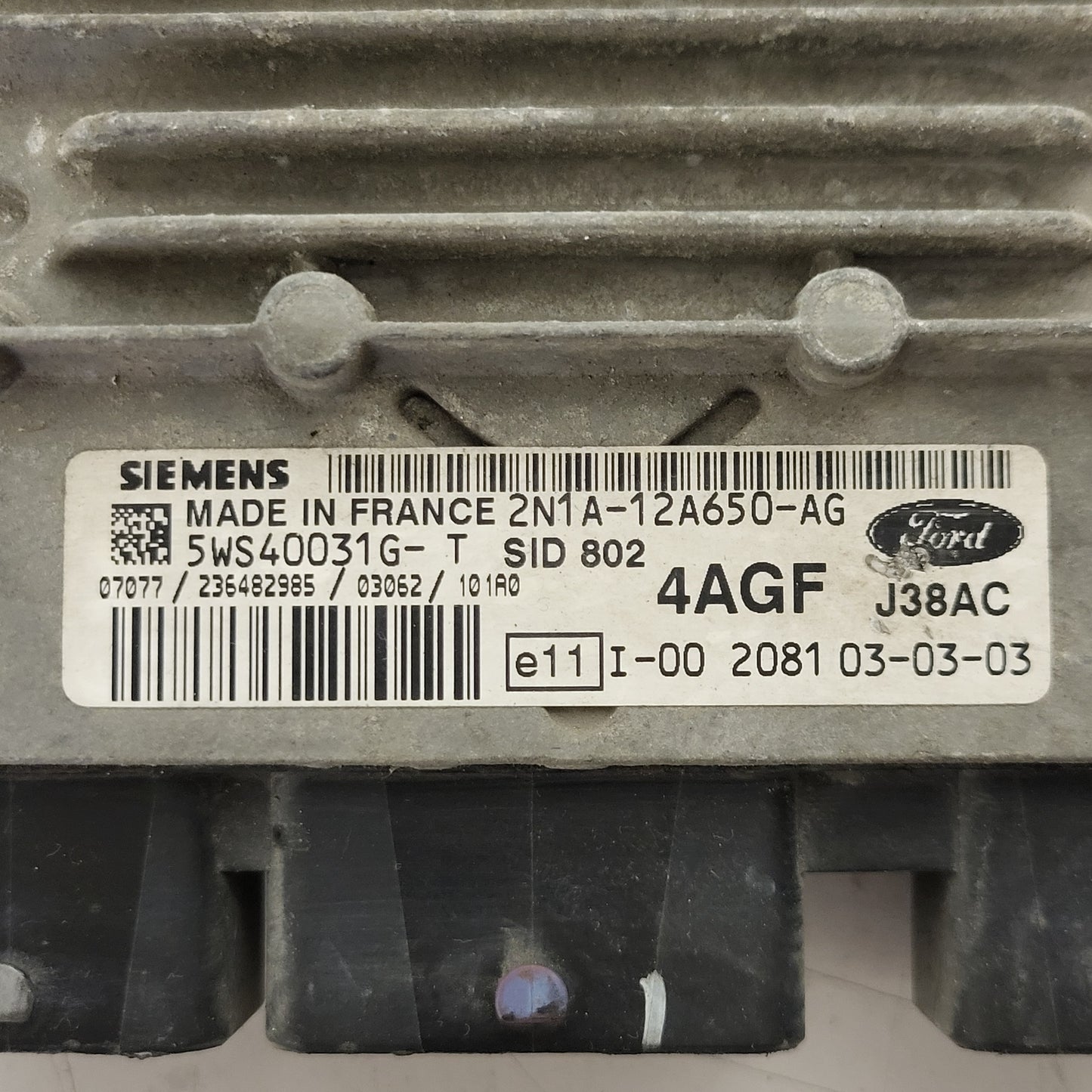 FORD FUSION 1.4 TDCI ECU / 5WS40031G-T / 2N1A-12A650-AG / SID802 / 4AGF SIEMENS