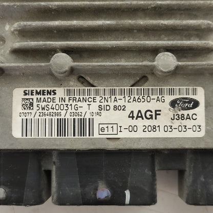 FORD FUSION 1.4 TDCI ECU / 5WS40031G-T / 2N1A-12A650-AG / SID802 / 4AGF SIEMENS