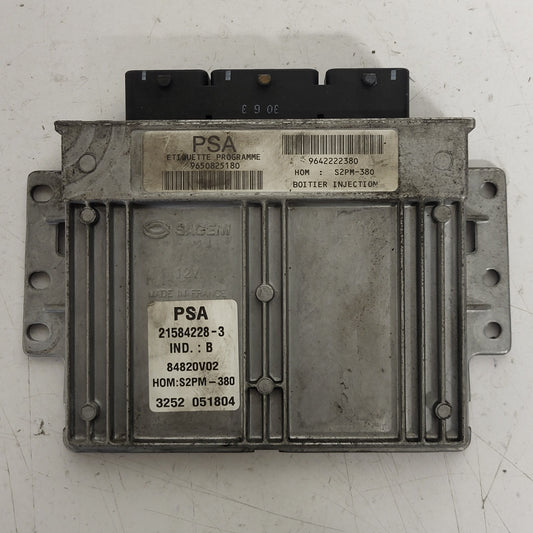 PEUGEOT CITROEN ECU / 21584228-3 / 9650825180 / 9642222380 / S2PM-380 / SAGEM