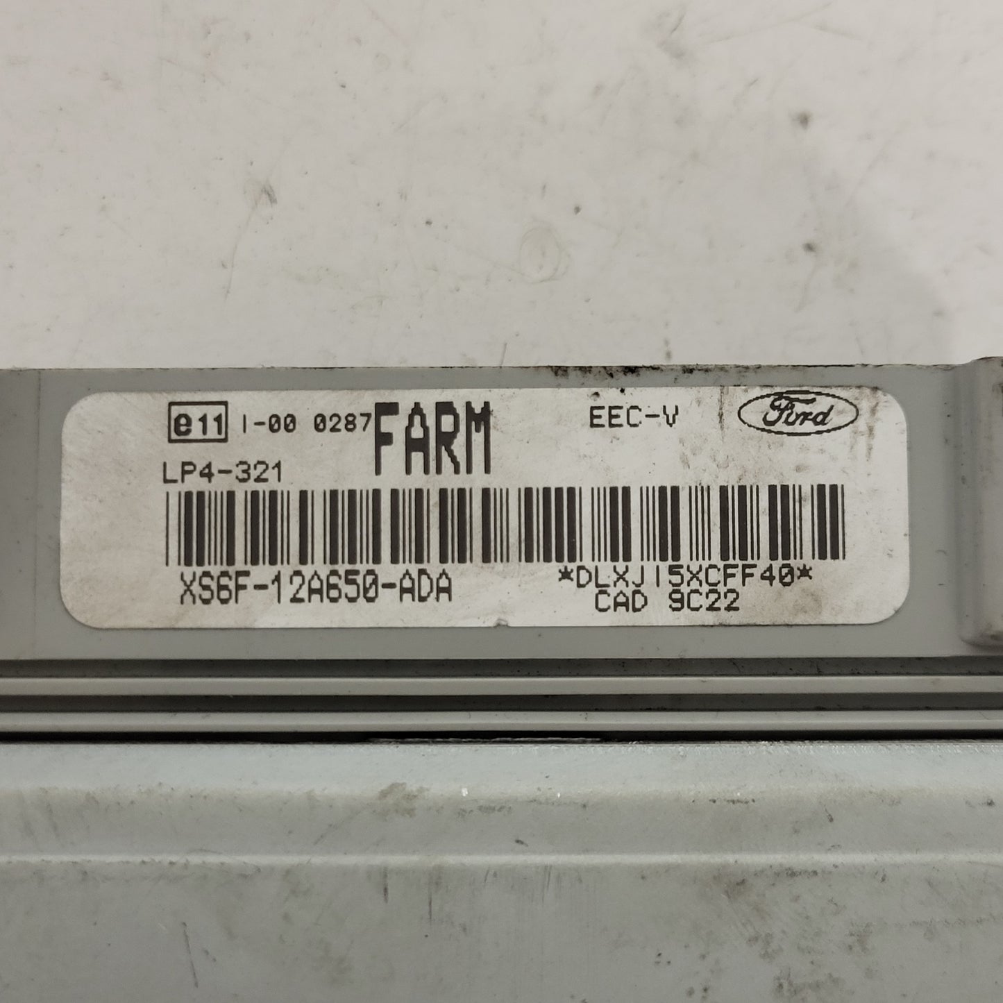 FORD FIESTA ECU / XS6F-12A650-ADA / LP4-321 / EEC-V / XS6F12A650ADA / FARM