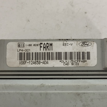 FORD FIESTA ECU / XS6F-12A650-ADA / LP4-321 / EEC-V / XS6F12A650ADA / FARM