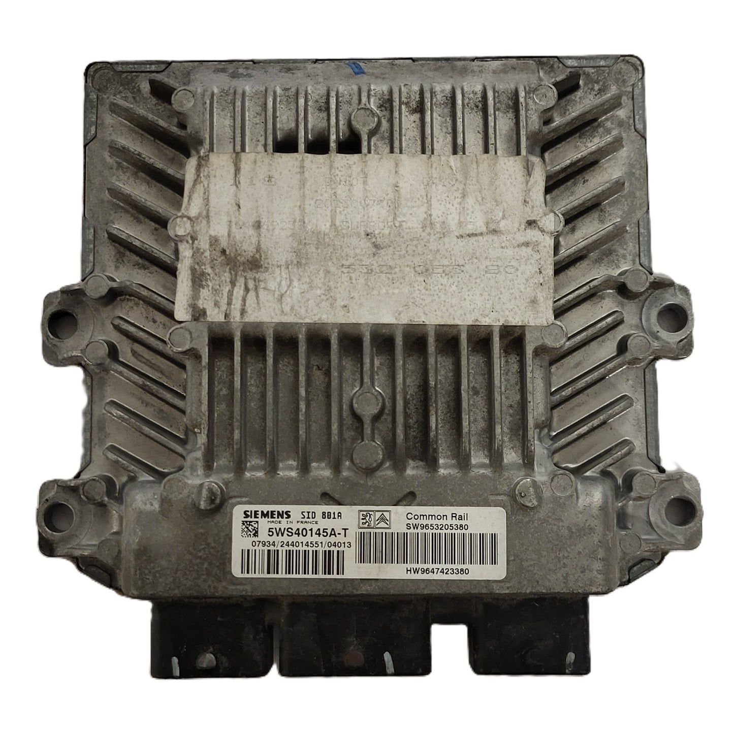 PEUGEOT 307 ECU / 5WS40145A-T / SID801A  / SW9653205380 / HW9647423380
