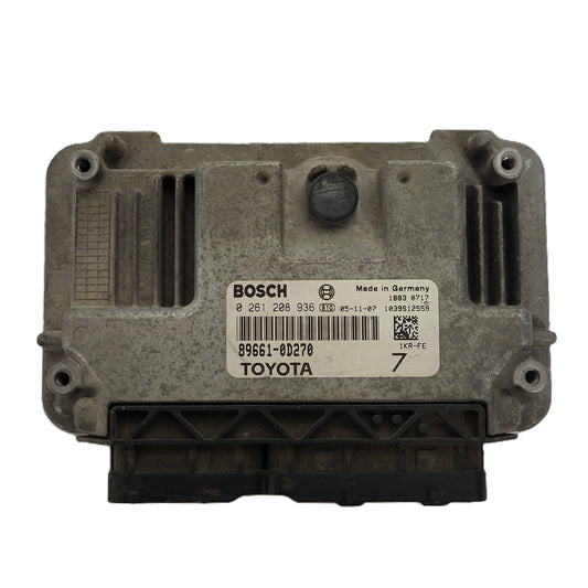 TOYOTA YARIS 1KR-FE ECU / 0261208936 / 89661-0D270 / BOSCH
