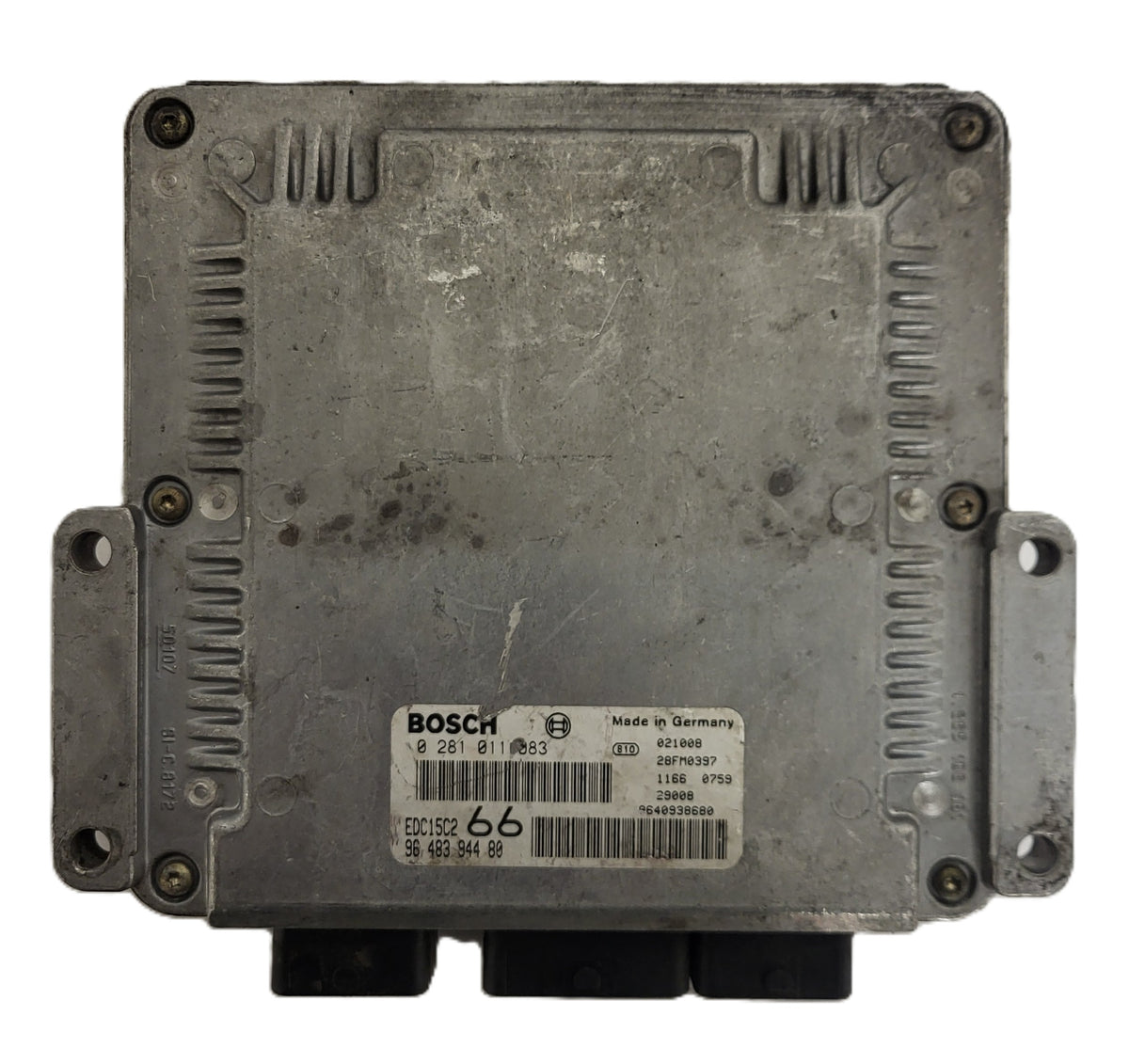 PEUGEOT 206 ECU / 0281011083 / 9648394480 / EDC15C2 / BOSCH - B08-16 - 1