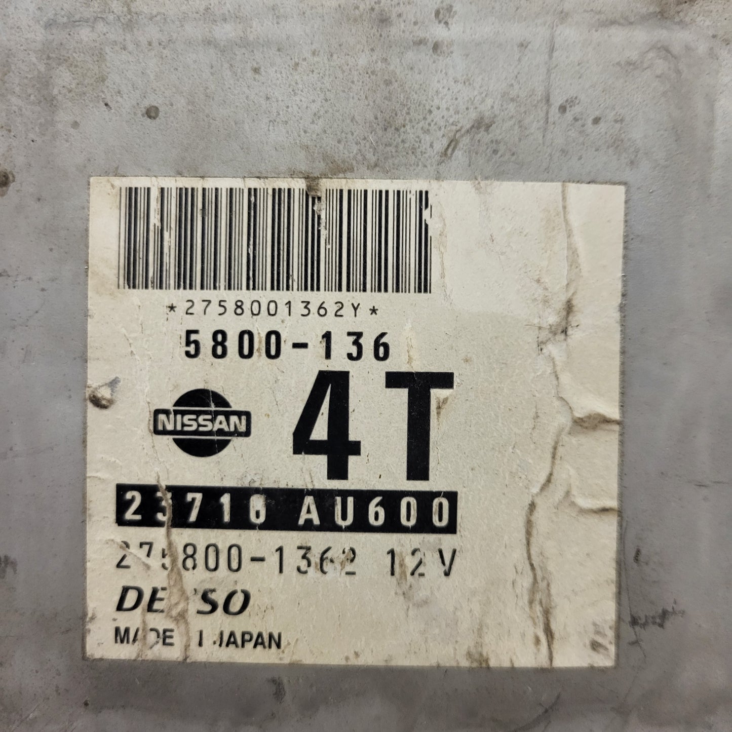 NISSAN PRIMERA ECU / 275800-1362 / 23710AU600 / DENSO