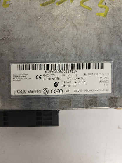 AUDI BLUETOOTH MODULE ECU / 4E0862335 / TEMIC