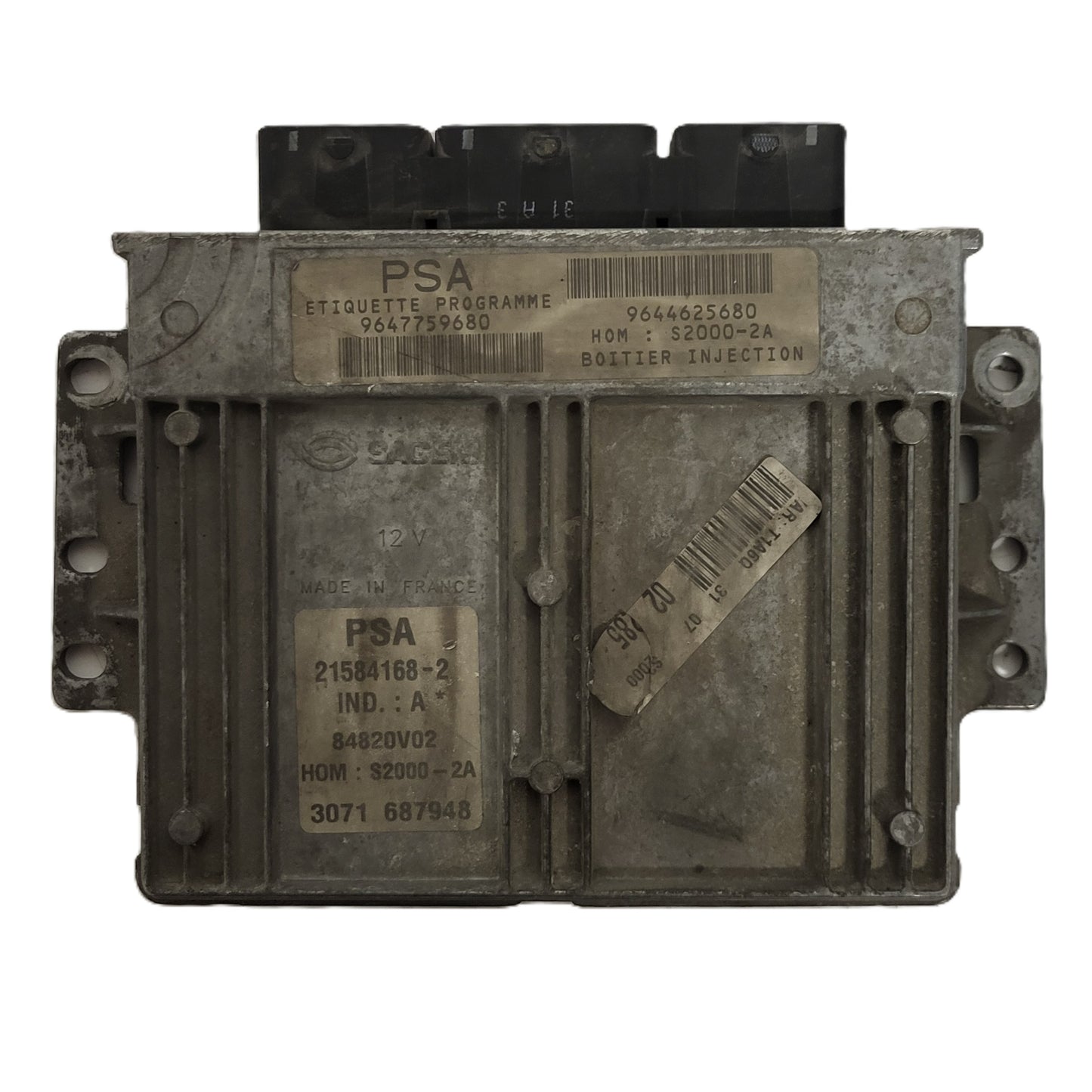 PEUGEOT CITROEN ECU / 21584168-2 / 9647759680 / 9644625680 / S2000-2A / SAGEM
