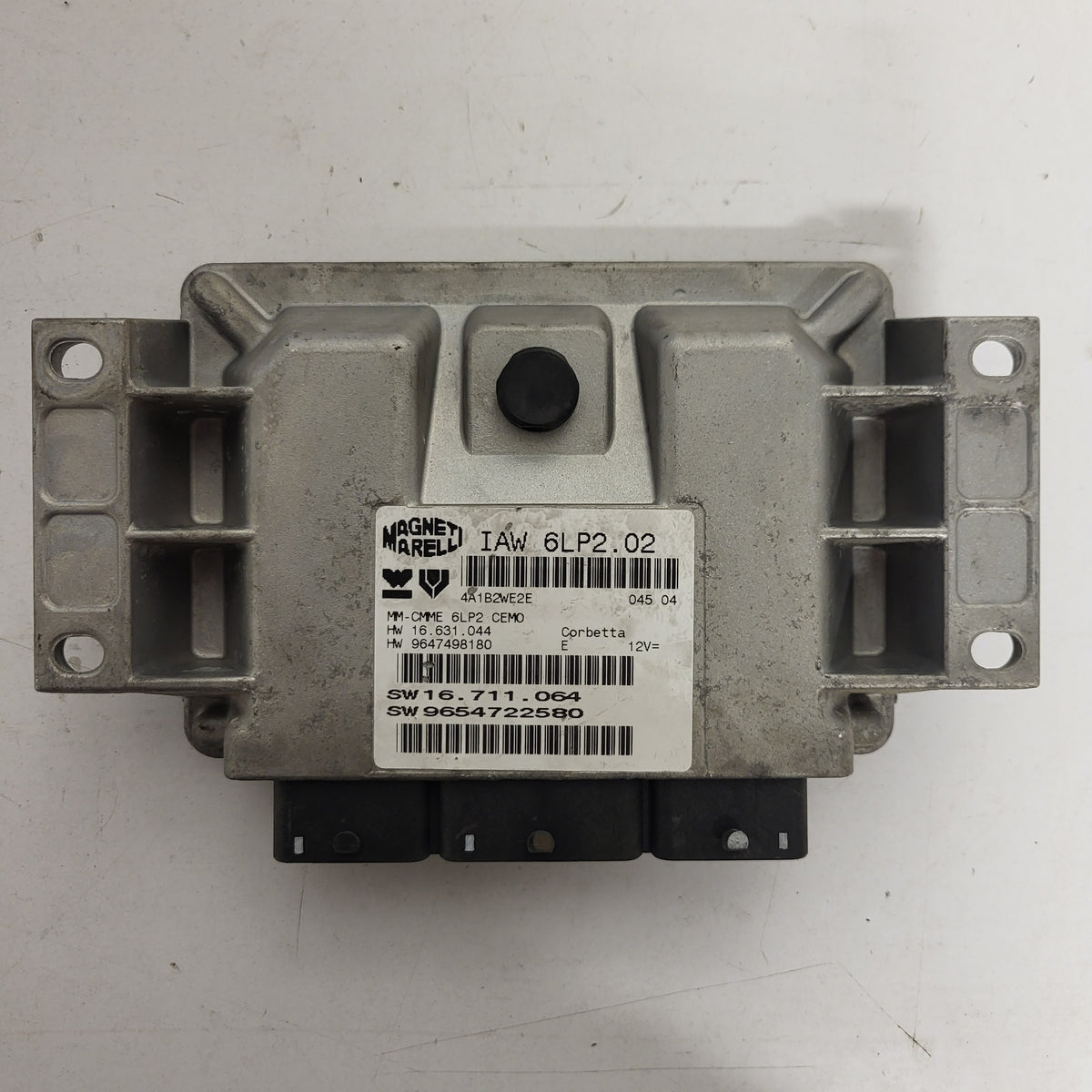PEUGEOT 206 ECU / IAW 6LP2.02 / 9654722580 / 9647498180 / MAGNETI MARELLI - B09-10 - 1