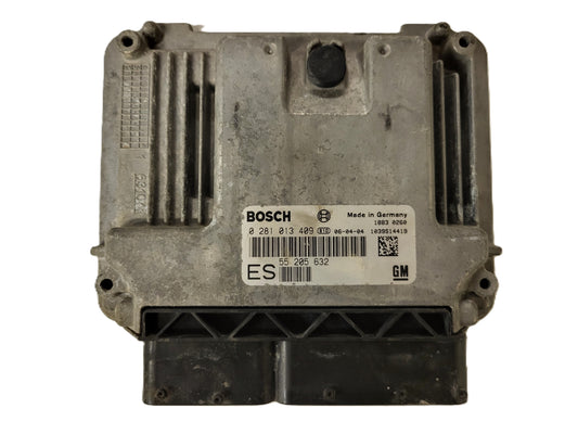 OPEL VECTRA C SIGNUM ECU / 0281013409 / 55205632 / ES / BOSCH