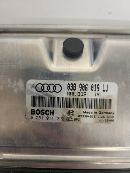 AUDI A4 ECU / 038906019LJ / 0281011222 / EDC15P+ / BOSCH