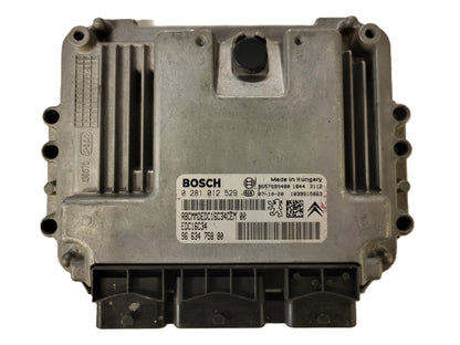 PEUGEOT CITROEN ECU / 0281012529 / 9663475880 / 9657699480 / EDC16C34 / BOSCH