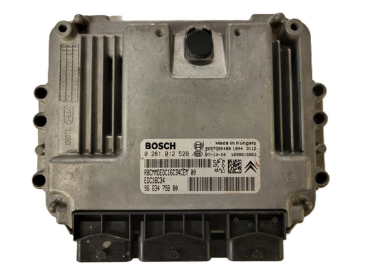 PEUGEOT CITROEN ECU / 0281012529 / 9663475880 / 9657699480 / EDC16C34 / BOSCH