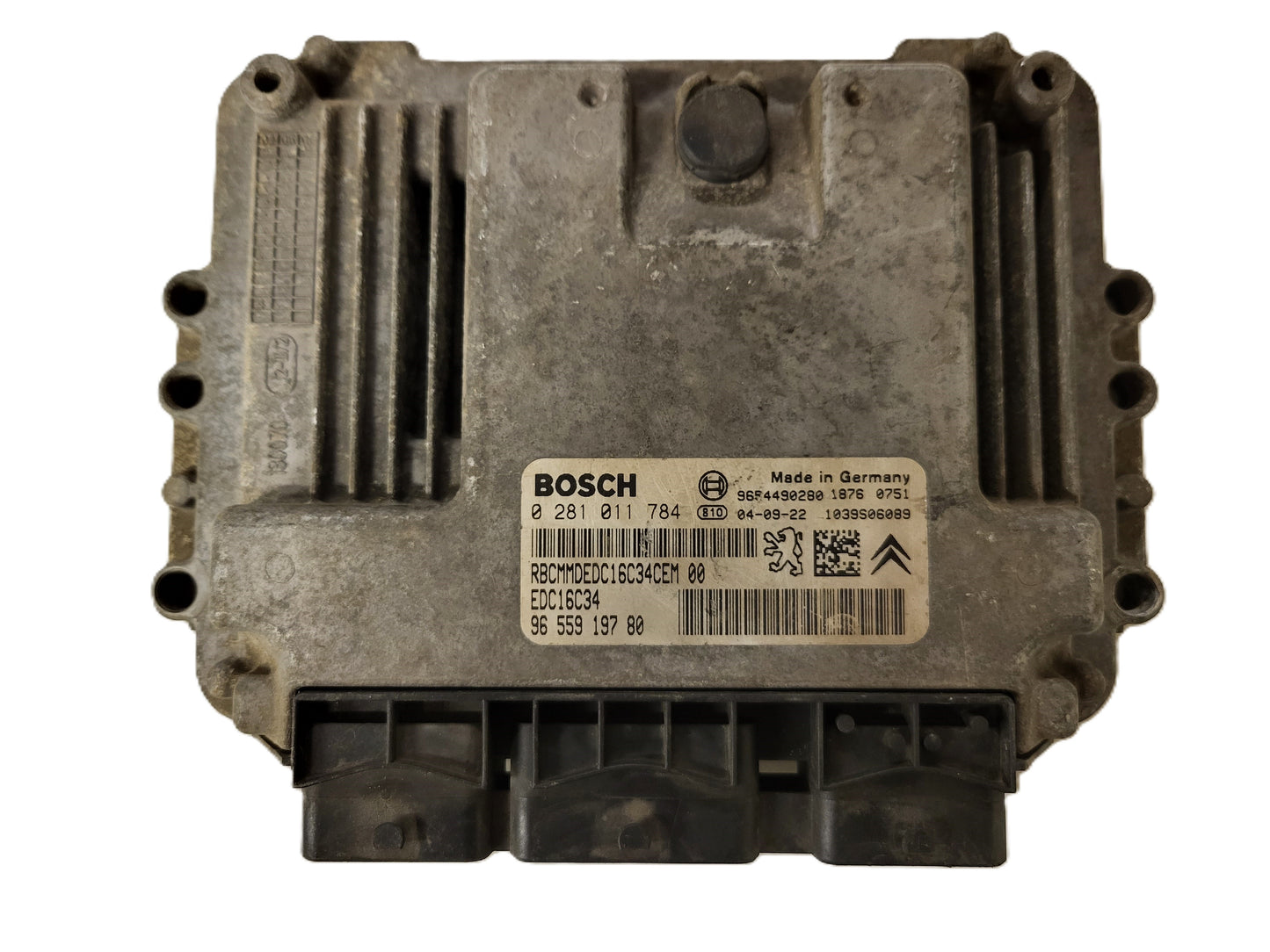 PEUGEOT CITROEN ECU / 0281011784 / 9655919780 / 9654490280 / EDC16C34 / BOSCH