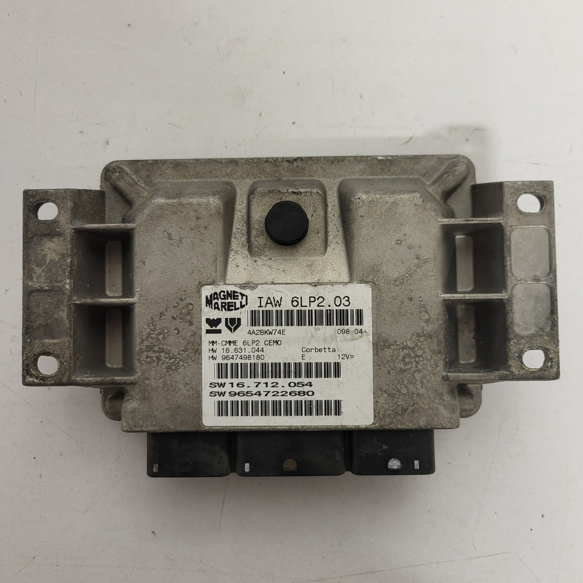 PEUGEOT CITROEN ECU / IAW 6LP2.03 / 9654722680 / 9647498180 / MAGNETI MARELLI - B10-02 - 1