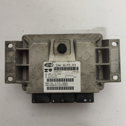 PEUGEOT CITROEN ECU / IAW 6LP2.03 / 9654722680 / 9647498180 / MAGNETI MARELLI - B10-02 - 1