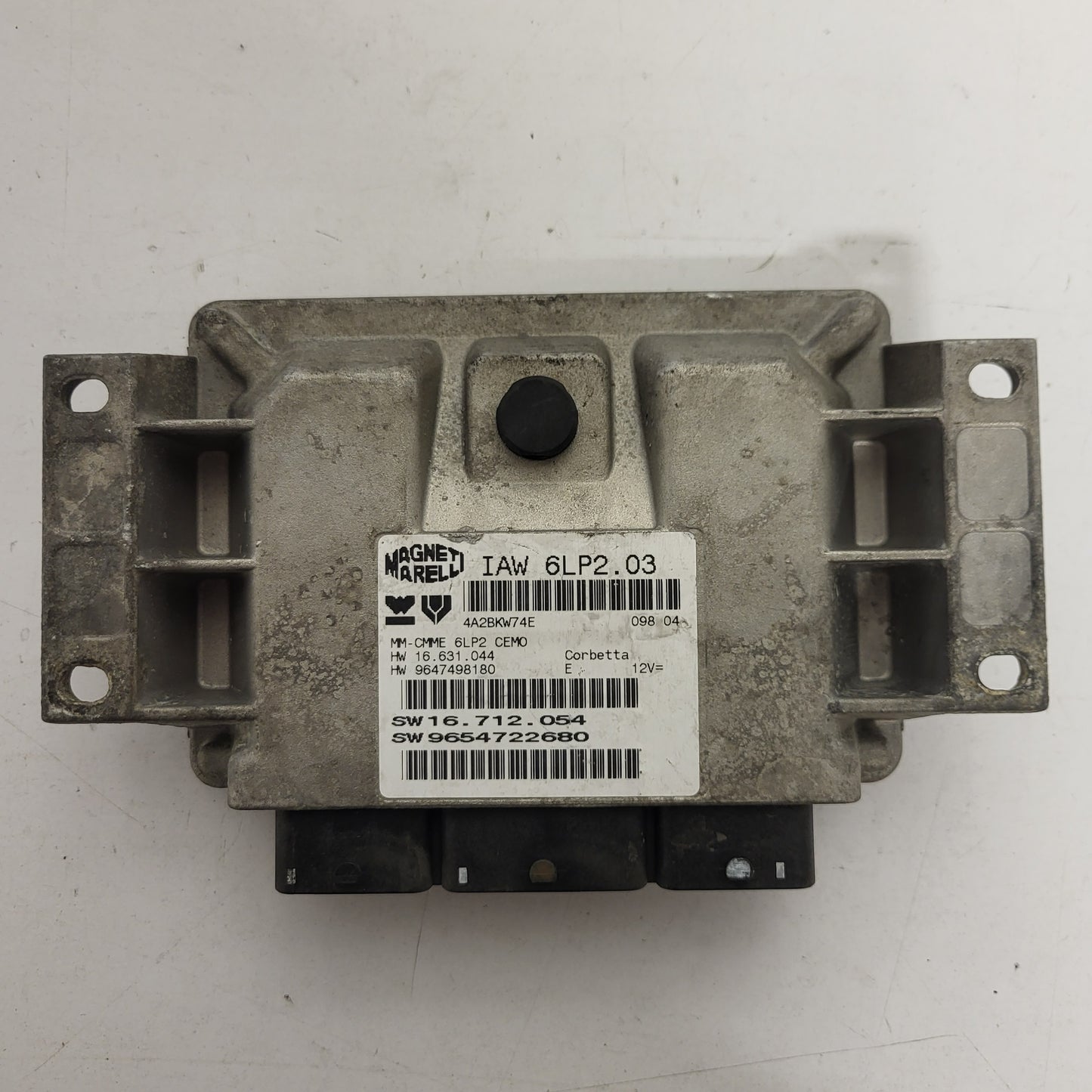 PEUGEOT CITROEN ECU / IAW 6LP2.03 / 9654722680 / 9647498180 / MAGNETI MARELLI