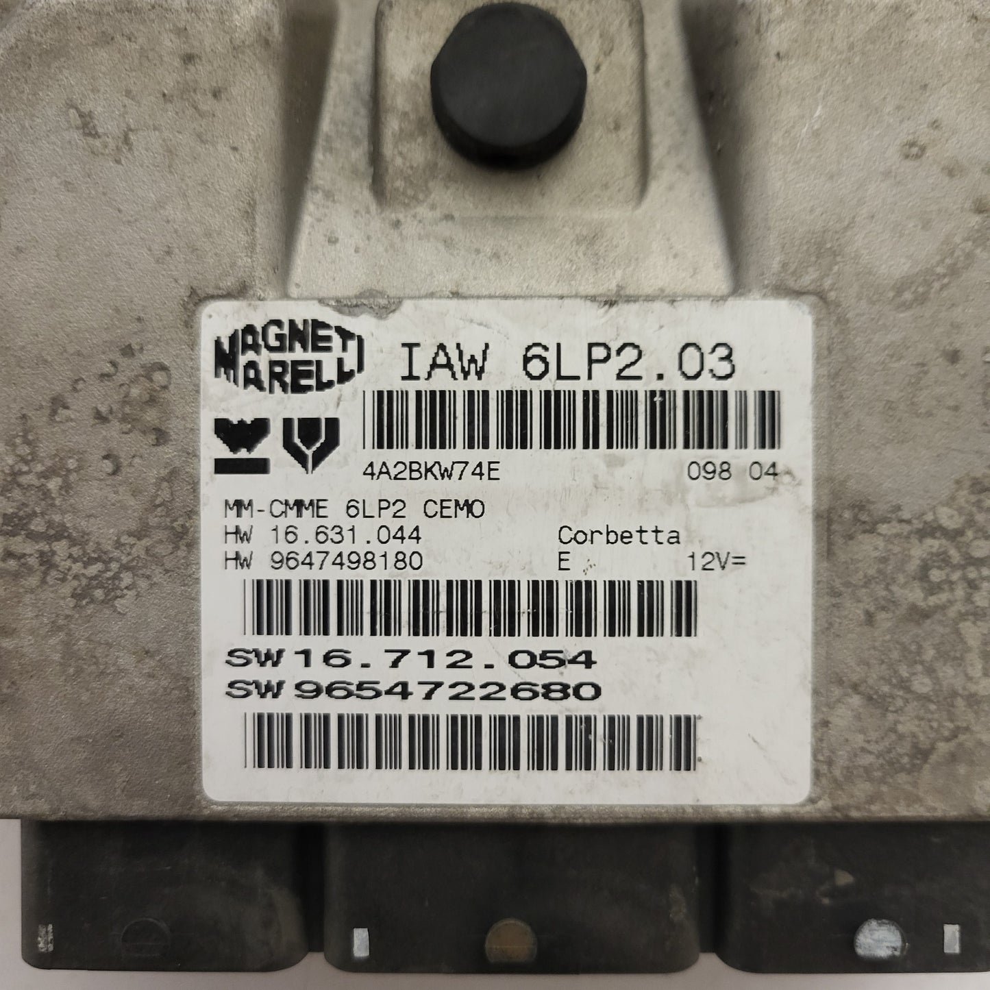 PEUGEOT CITROEN ECU / IAW 6LP2.03 / 9654722680 / 9647498180 / MAGNETI MARELLI