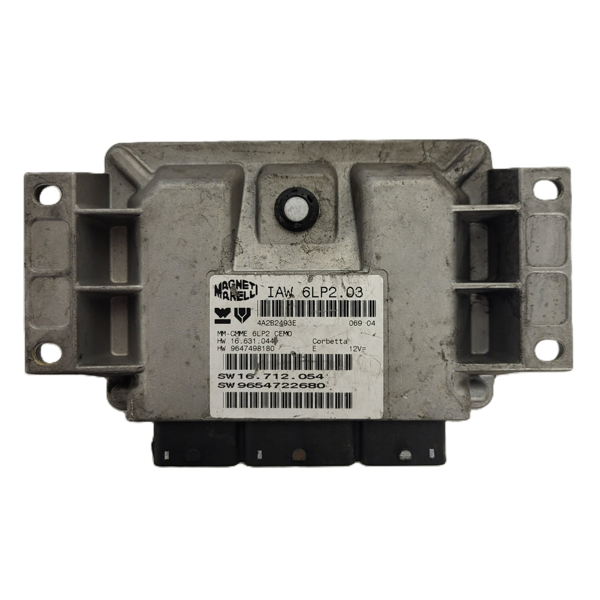 PEUGEOT CITROEN ECU / IAW 6LP2.03 / 9654722680 / 9647498180 / MAGNETI MARELLI - B10-05 - 1