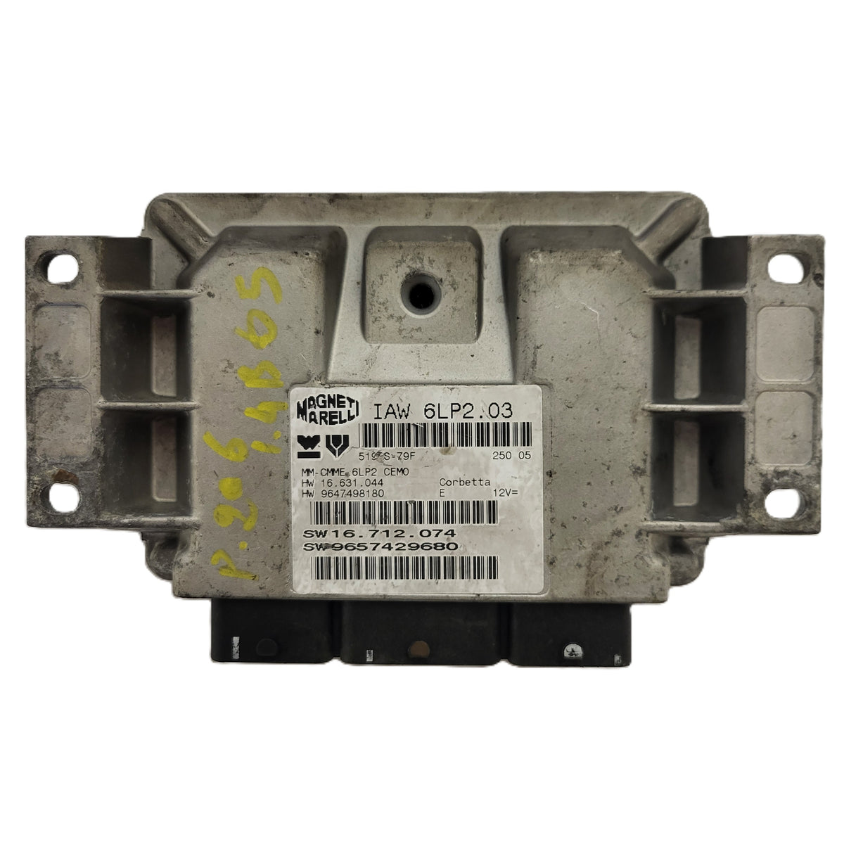 PEUGEOT CITROEN ECU / IAW 6LP2.03 / 9657429680 / 9647498180 / MAGNETI MARELLI - B10-08 - 1