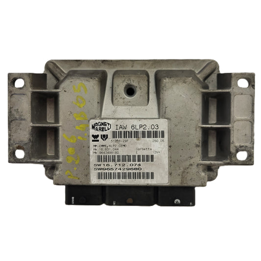 PEUGEOT CITROEN ECU / IAW 6LP2.03 / 9657429680 / 9647498180 / MAGNETI MARELLI - B10-08 - 1
